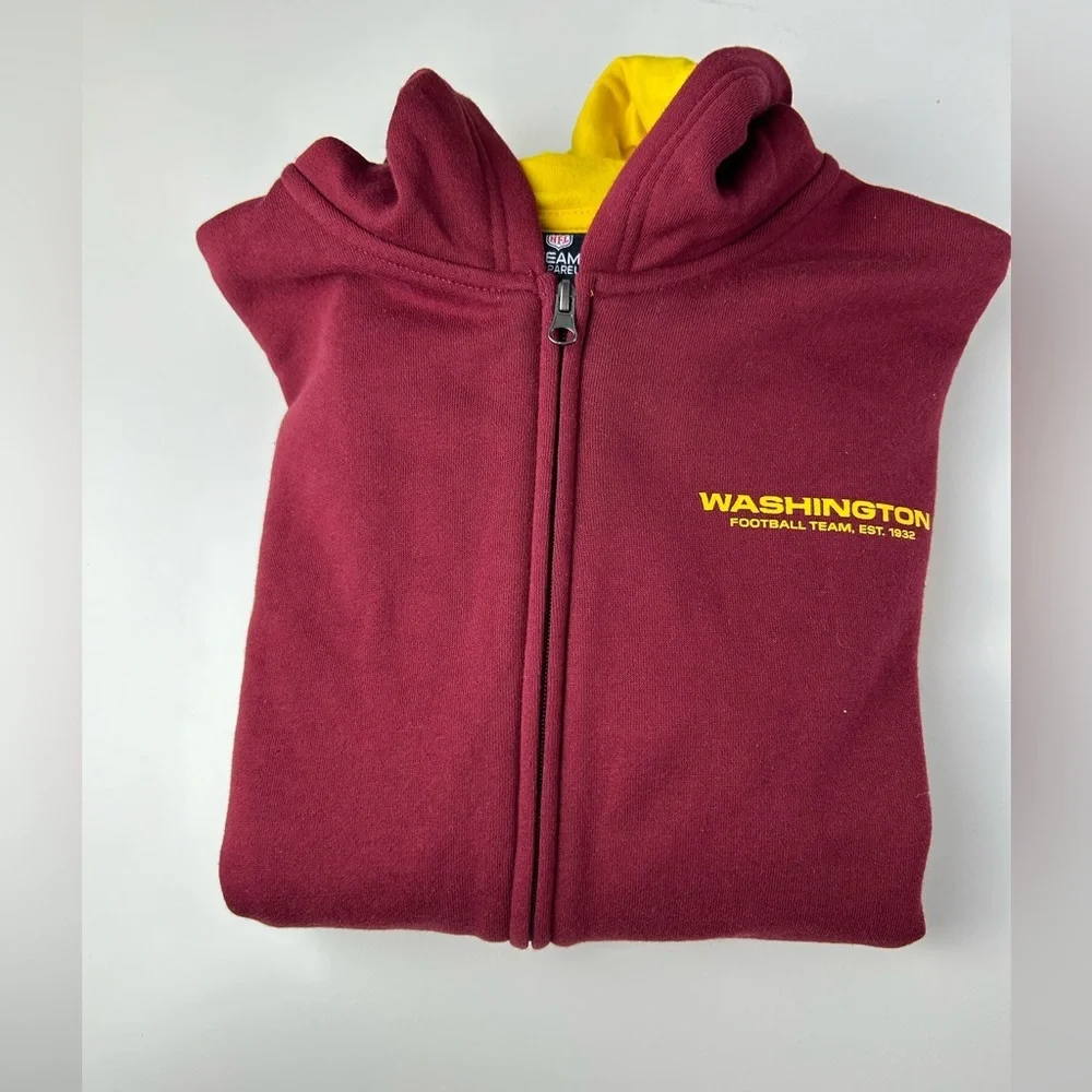 Washington Commanders Youth XL‎ Jacket Sweater Burgundy Gold NWT NFL Apparel